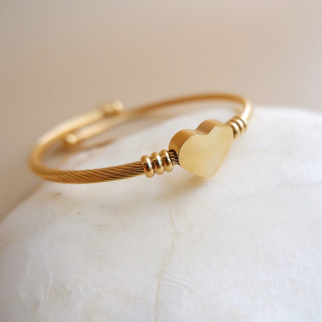 Lillian Heart Bangle