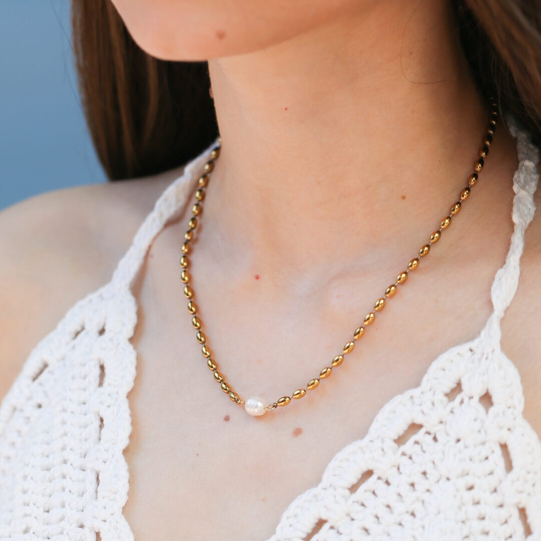 Adora Pearl Necklace - Image 4